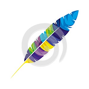 Feather exotic colors icon