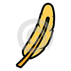 Feather exotic isolated icon