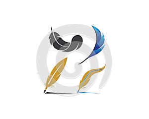 feather icon illustration vecto