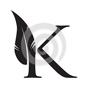 Feather icon vector design template