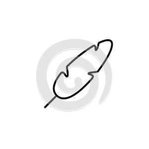 Feather icon vector design template