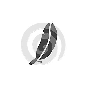 Feather, lightweight vector icon