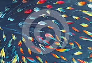 feather pattern a feather pattern is created using a photogram p