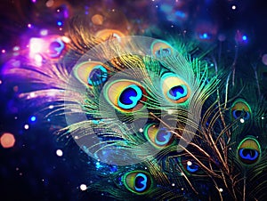 Feather Peacock Background