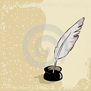 Feather pen