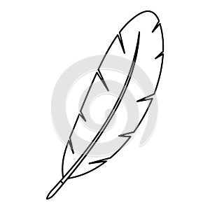 Feather pen icon outline