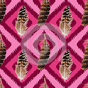 Feather Seamless Pattern