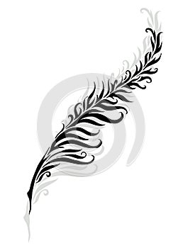 Feather silhouette