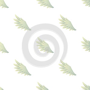 Feather wing pattern seamless vector