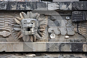 Feathered Serpent at the Temple of Quetzalcoatl, Teotihuacan