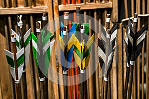 Feathering arrows for archery