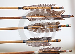 Feathers to ensure stability of the arrow