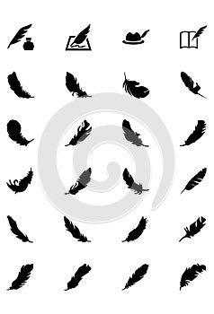Feathers Vector Solid Icons 5 photo