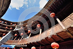 Featured constructure of Earth Castle inside, South of China