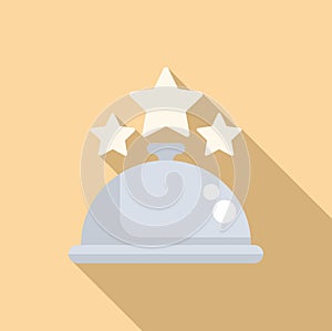 Featured product icon flat vector. Present unit