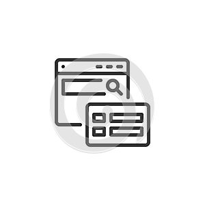 Featured Snippet line icon