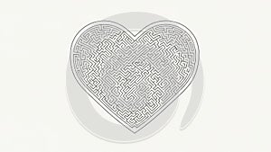 Features a complex network of interconnected lines forming a