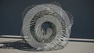 Features an intricate, repeating pattern forming a mesmerizing, symmetrical