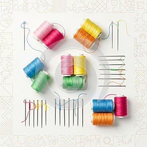 Features subtle geometric patterns in light tones, adding to