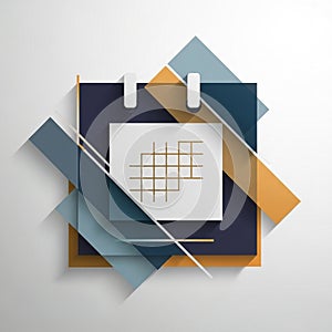 Featuring a geometric design with intersecting rectangles and