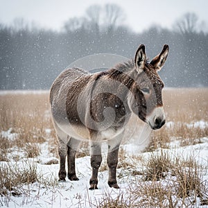Featuring leafless trees under a cloudy sky. The scene captures