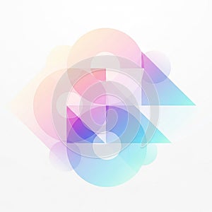 Featuring overlapping translucent shapes, including circles,