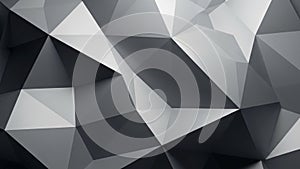 Featuring a series of interlocking polygons with sharp angles