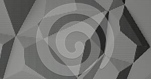 Abstract Geometric Extrusions: Monochrome Patterns in 3D