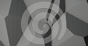 Abstract Geometric Extrusions: Monochrome Patterns in 3D