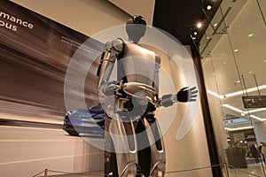 featuring Tesla Bot Optimus, humanoid robot prototype by Tesla, Inc., Artificial Intelligence, highlighting integration of AI and