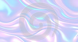Futuristic Hologram Texture in Pastel Gradient Shades photo