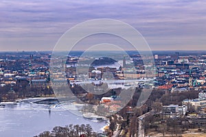 February 11, 2017 - Panorama of the cityscape of Stockholm, Swed