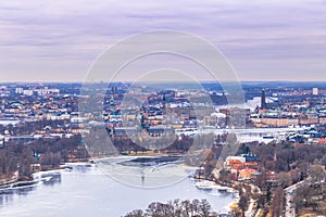 February 11, 2017 - Panorama of the cityscape of Stockholm, Sweden