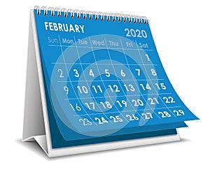 February 2020 calendar