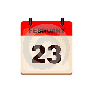 February 23 Calendar icon.