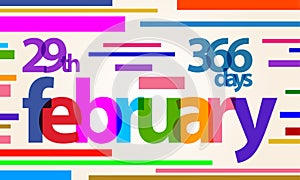 February, 29th, 366 days , 2024 leap year