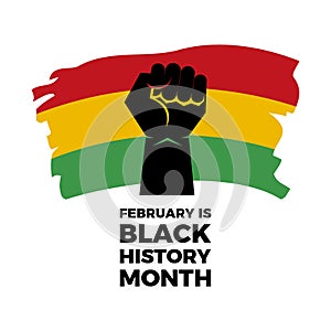 February is Black History Month vector