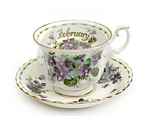 February Cup and Saucer photo