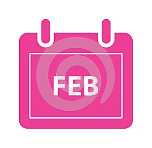 February month calendar icon