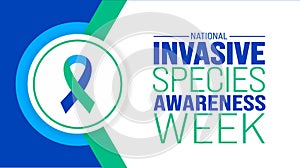 February is National Invasive Species Awareness Week background template. Holiday concept.