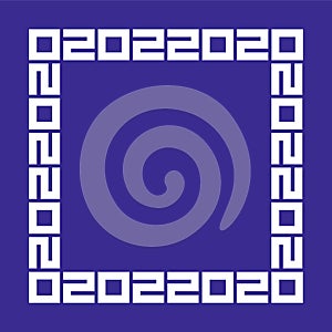 February 2. 2020. 02022020 Palindrome Vector The magic of numbers