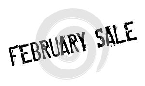 February Sale rubber stamp