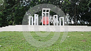 On 1 February 1952, the Shaheed Minar commemorates 21 February Carmichael College Rangpur photo