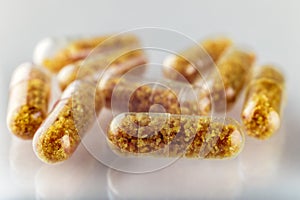 Fecal transplant pills (artistic rendering)