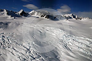 Fox Glacier on the Southern Alps, South Island, New Zealand photo