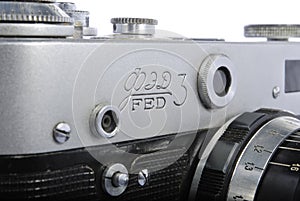 FED 3, Russian rangefinder. 35mm, industar 61