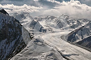 Fedchenko glacier in Tajikistan