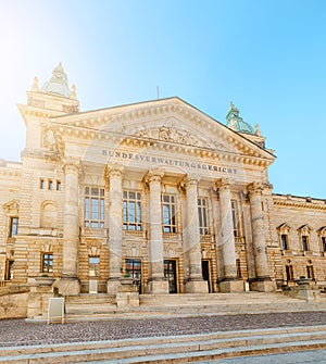 Federal Administrative Court Bundesverwaltungsgericht building in Leipzig, Germany