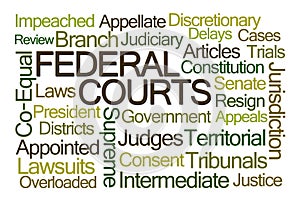 Federal Courts Word Cloud photo