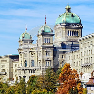 The Federal Palace 1902 or Parliament Building, Bern, Switzer